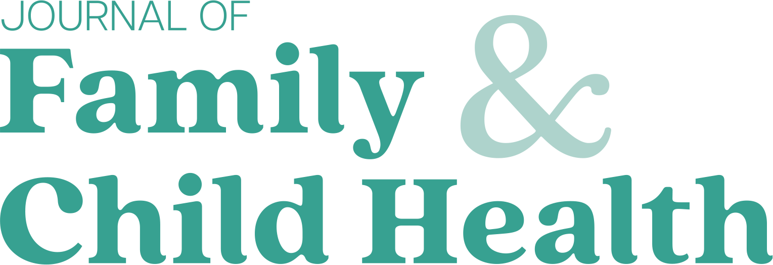 Logo of 'Journal of Family & Child Health' with teal text