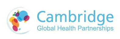 Cambridge Global Health Partnerships logo with colorful design element on a white background